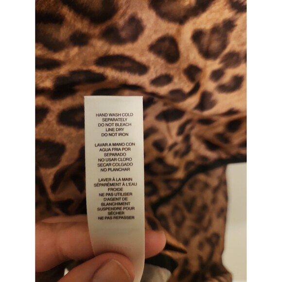 Chico's Leopard-Print Poncho Rain Cover-up One Size - Picture 10 of 10